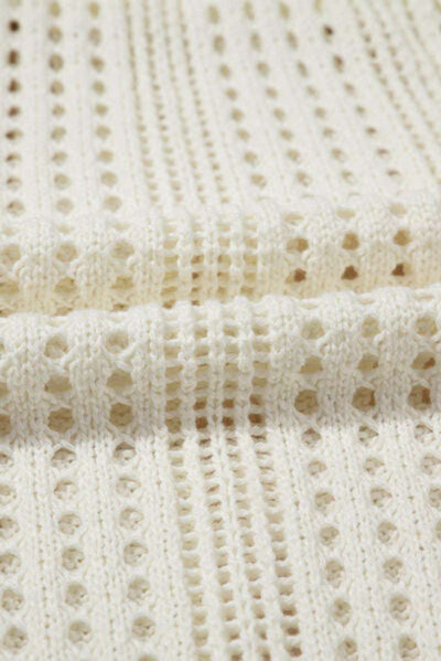 Casual knit swim cover-up for poolside wear 