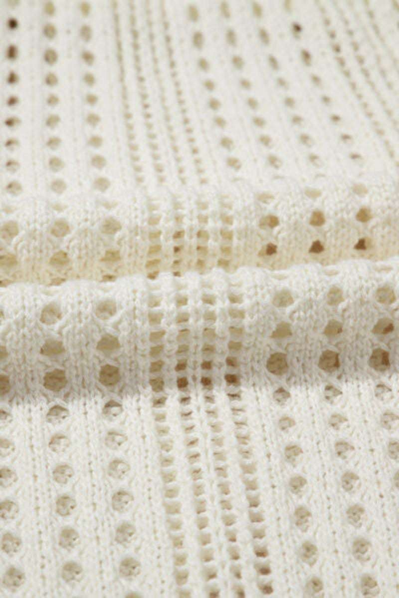Casual knit swim cover-up for poolside wear 