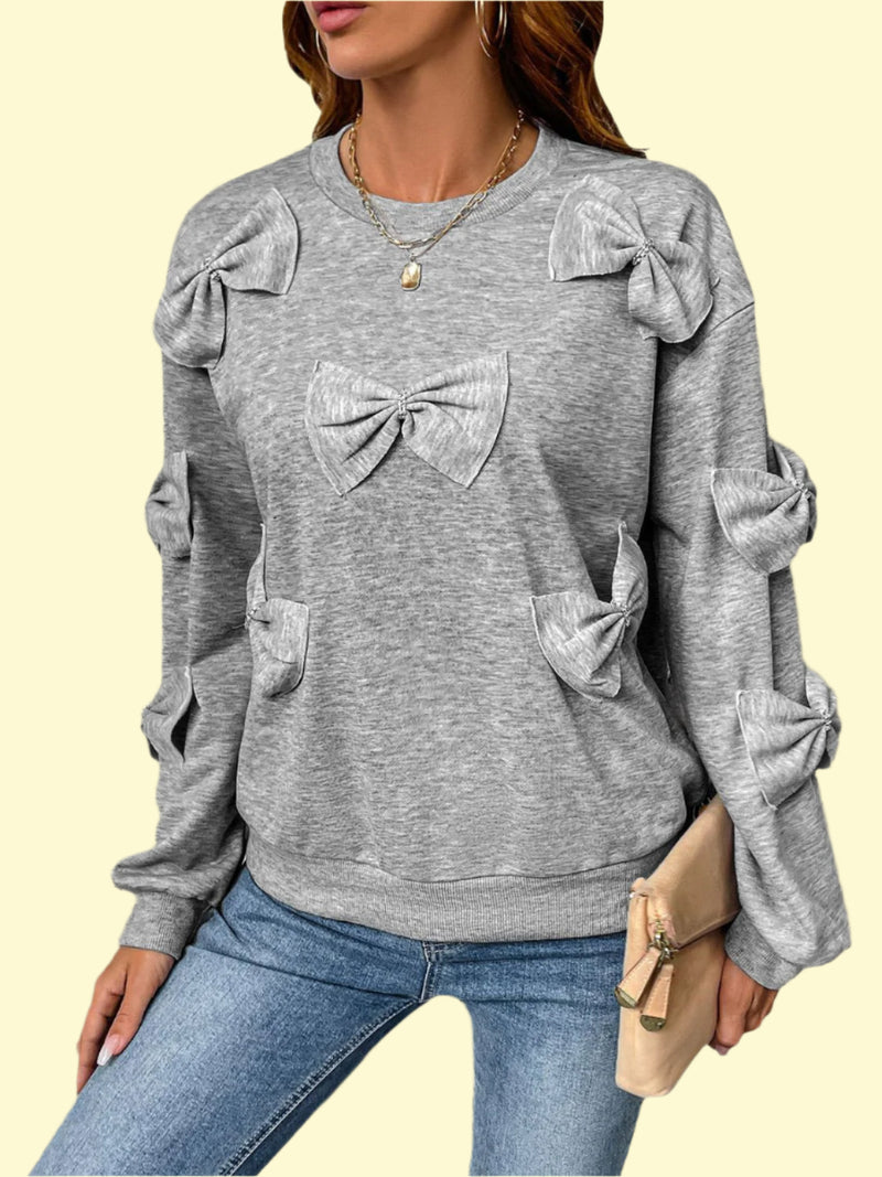 Cozy & Chic Bow Sweatshirt