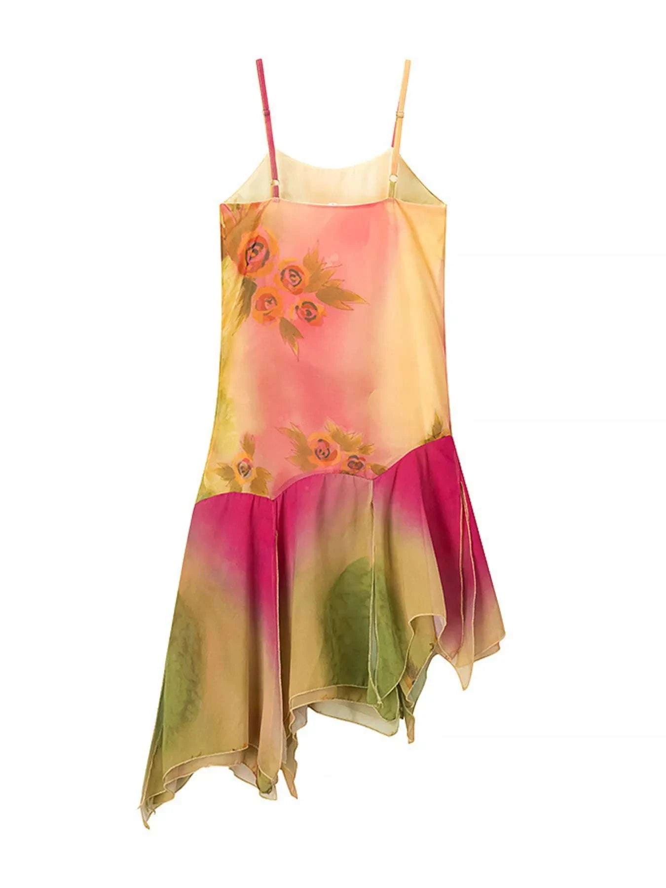 Detail shot of cami strap on sequin party dress