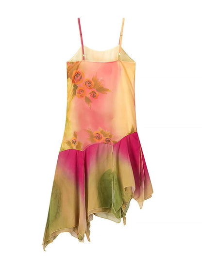 Detail shot of cami strap on sequin party dress