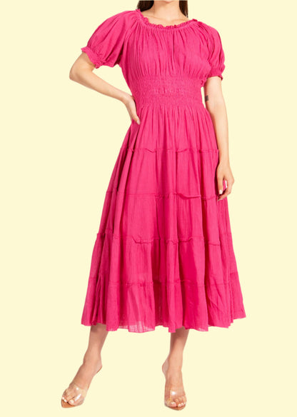 Orchid Smocked Waist