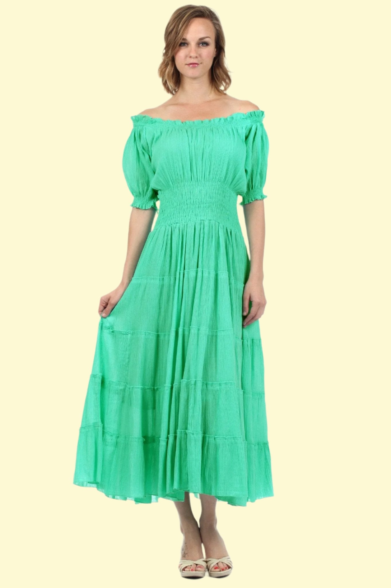 Dark Mint Summer Dress