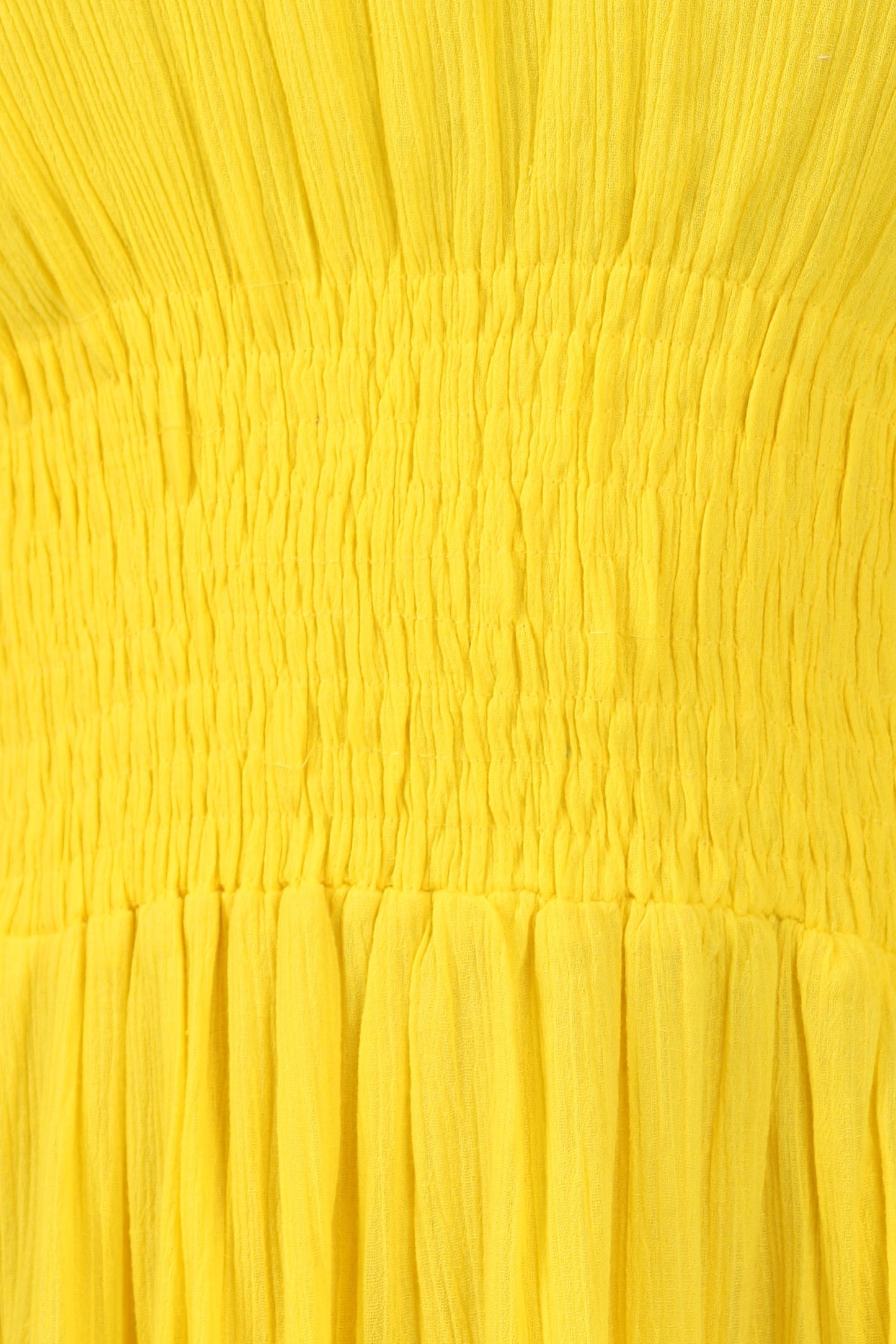 Yellow smocked dress