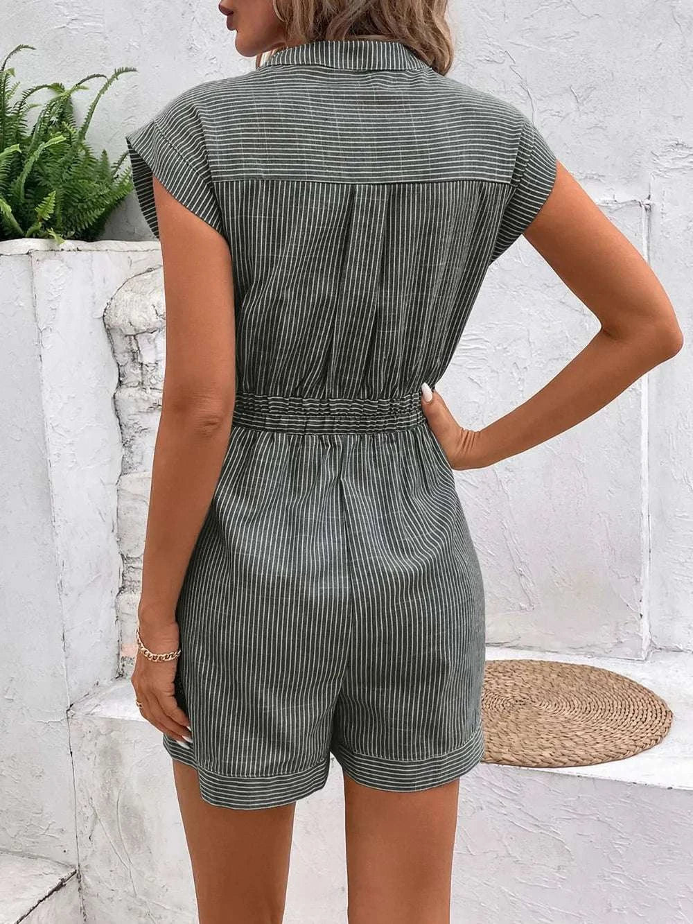 Lightweight viscose romper for women daily wear