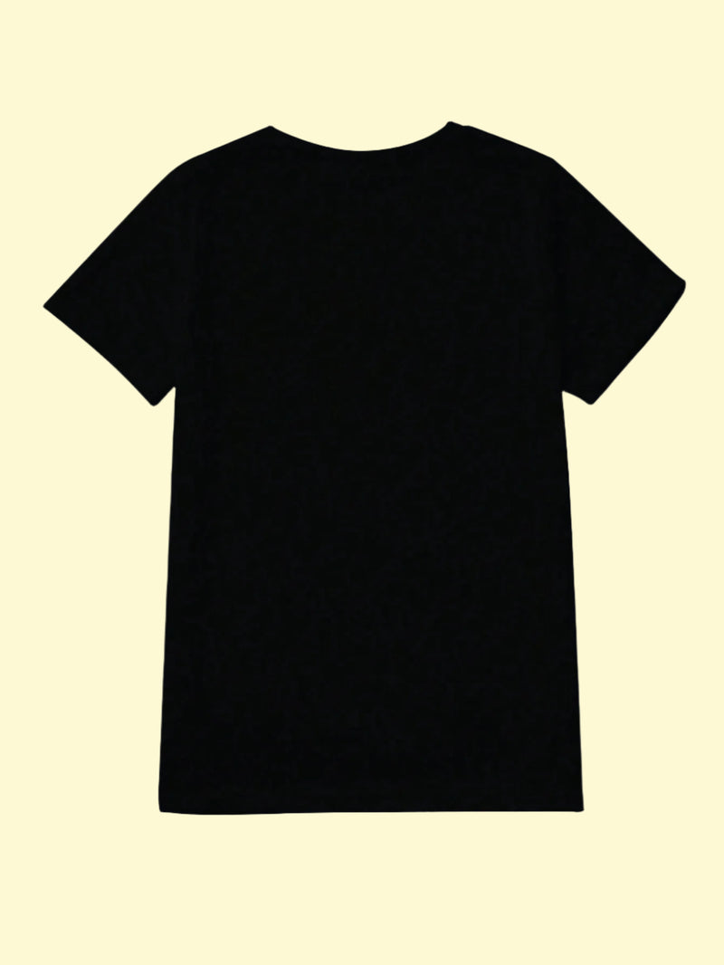 Opaque women’s graphic t-shirt with short sleeves