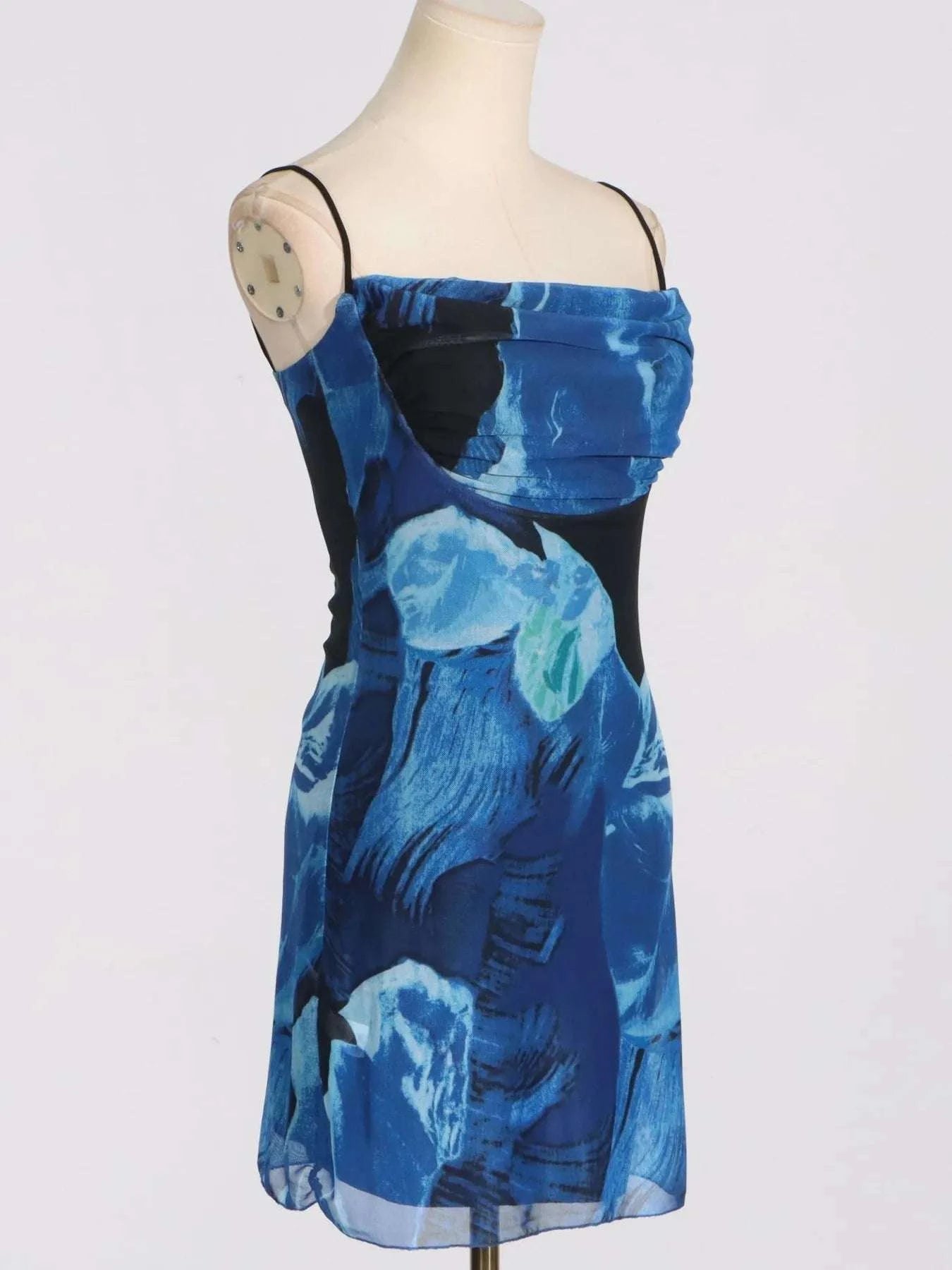 Party wear cowl neck cami mini dress