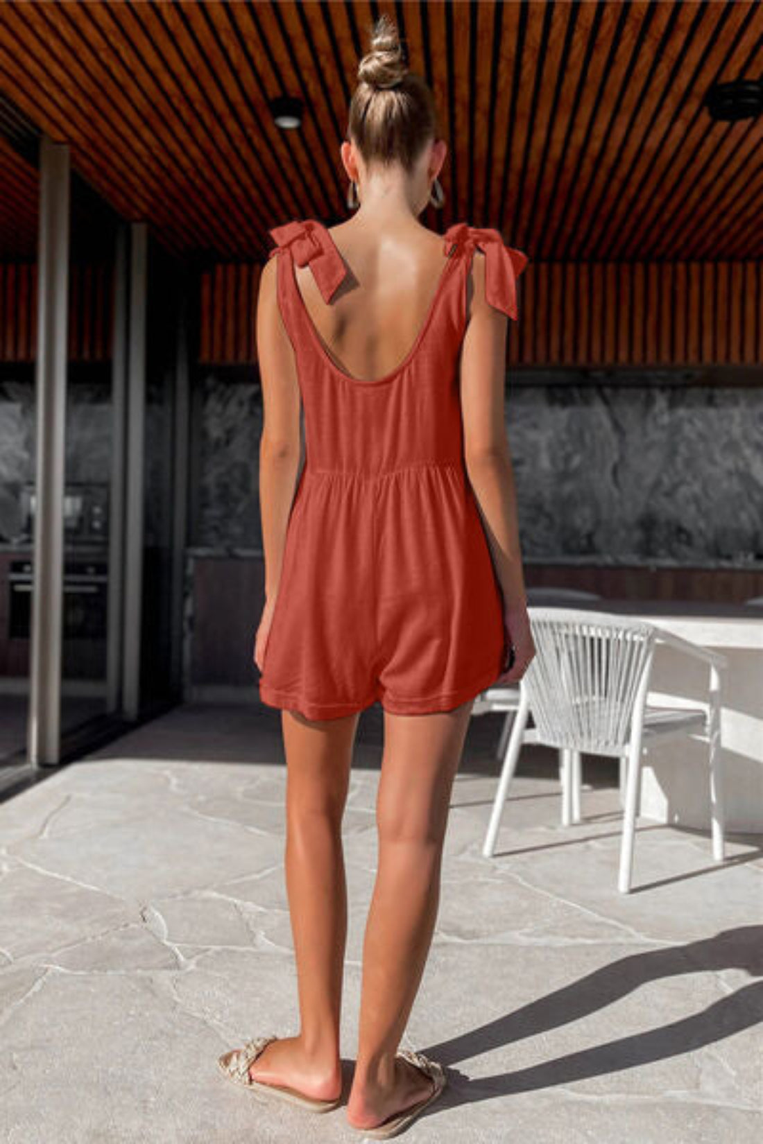 Relaxed fit women’s romper for everyday wear