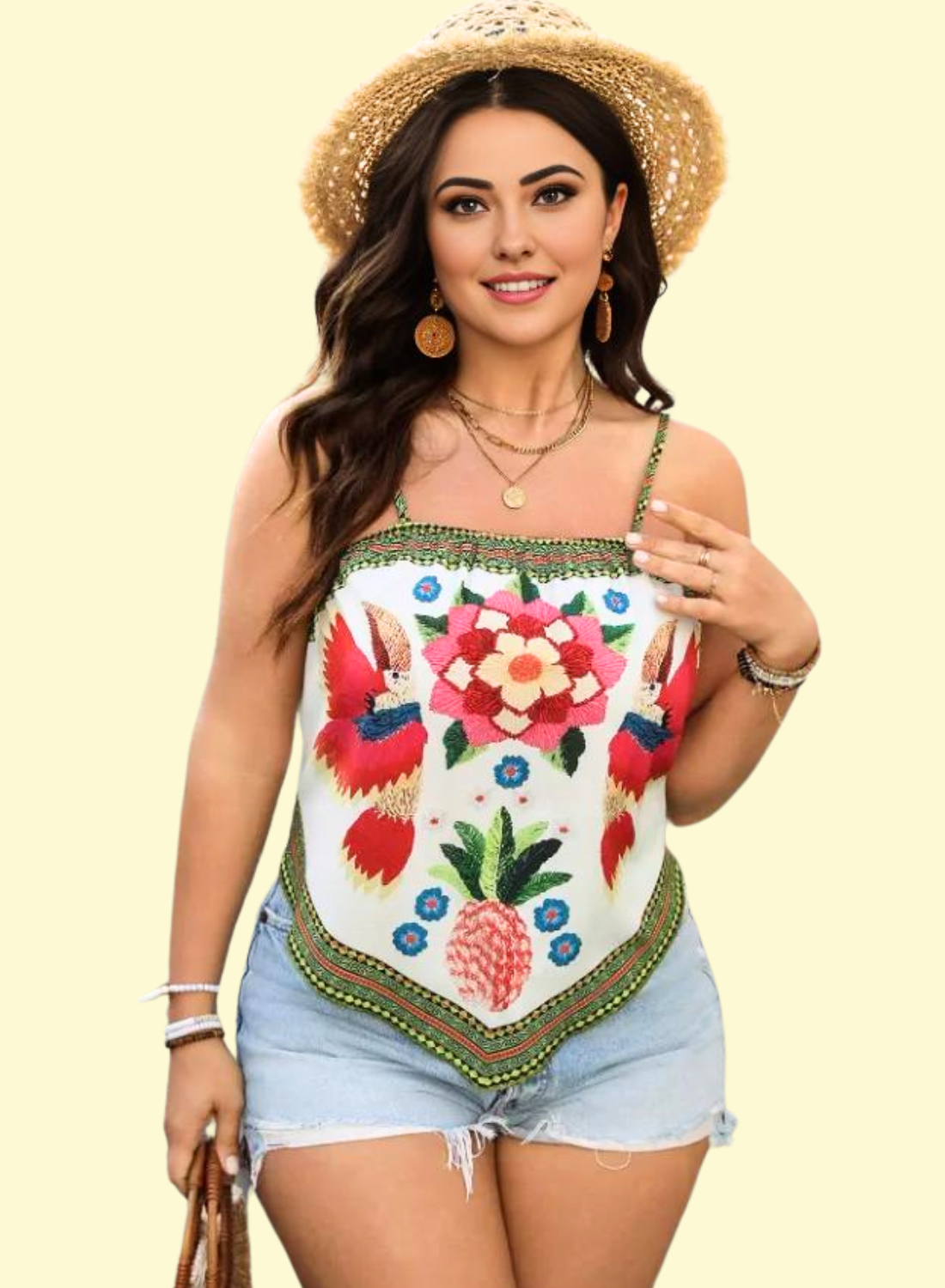 Sexy Knot Detail Camisole for Plus Size