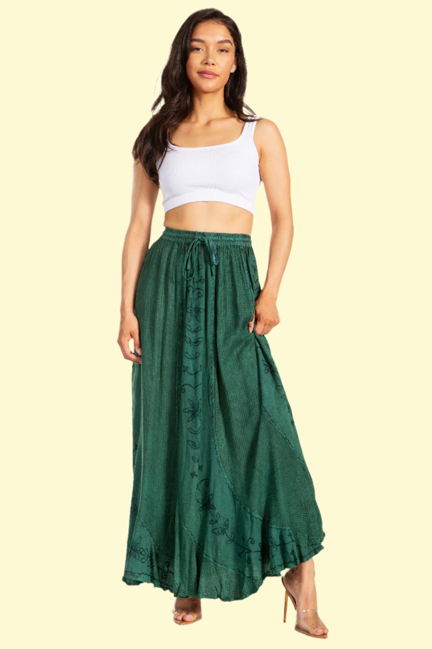 Hippie Style Attire Skirt by WestCloset