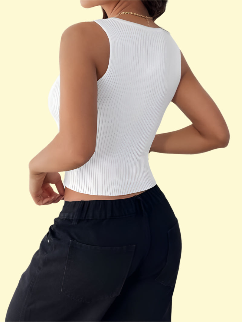 Soft Stretchy Bow Tank for Women