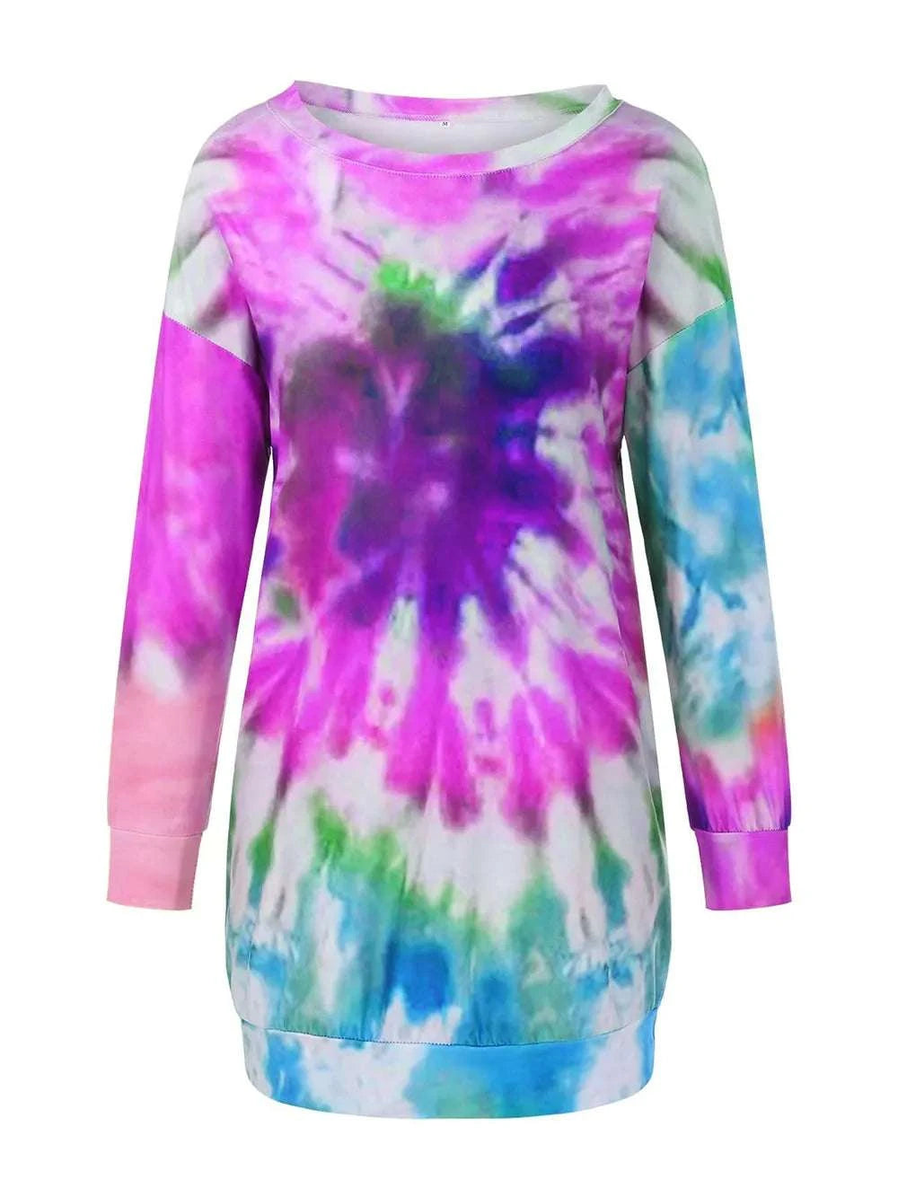 Stretchable tie dye women dress texture view