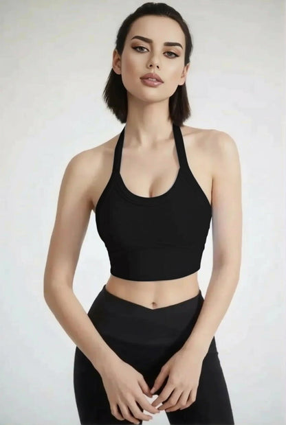 Stretchy workout cami women fitness aesthetic