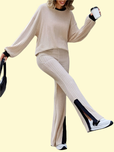 Stylish Women’s Lounge Set with Bootcut Pants