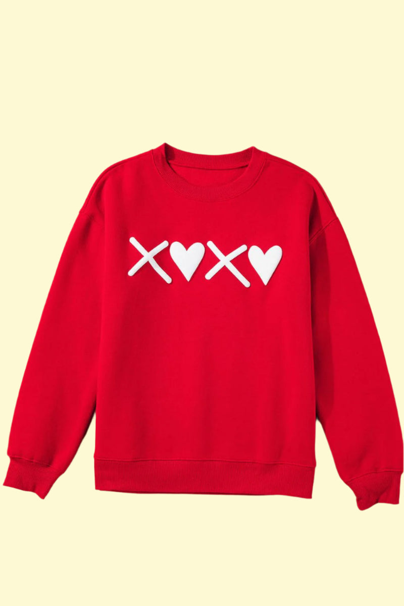 Valentine’s Day chic red sweater from WestCloset