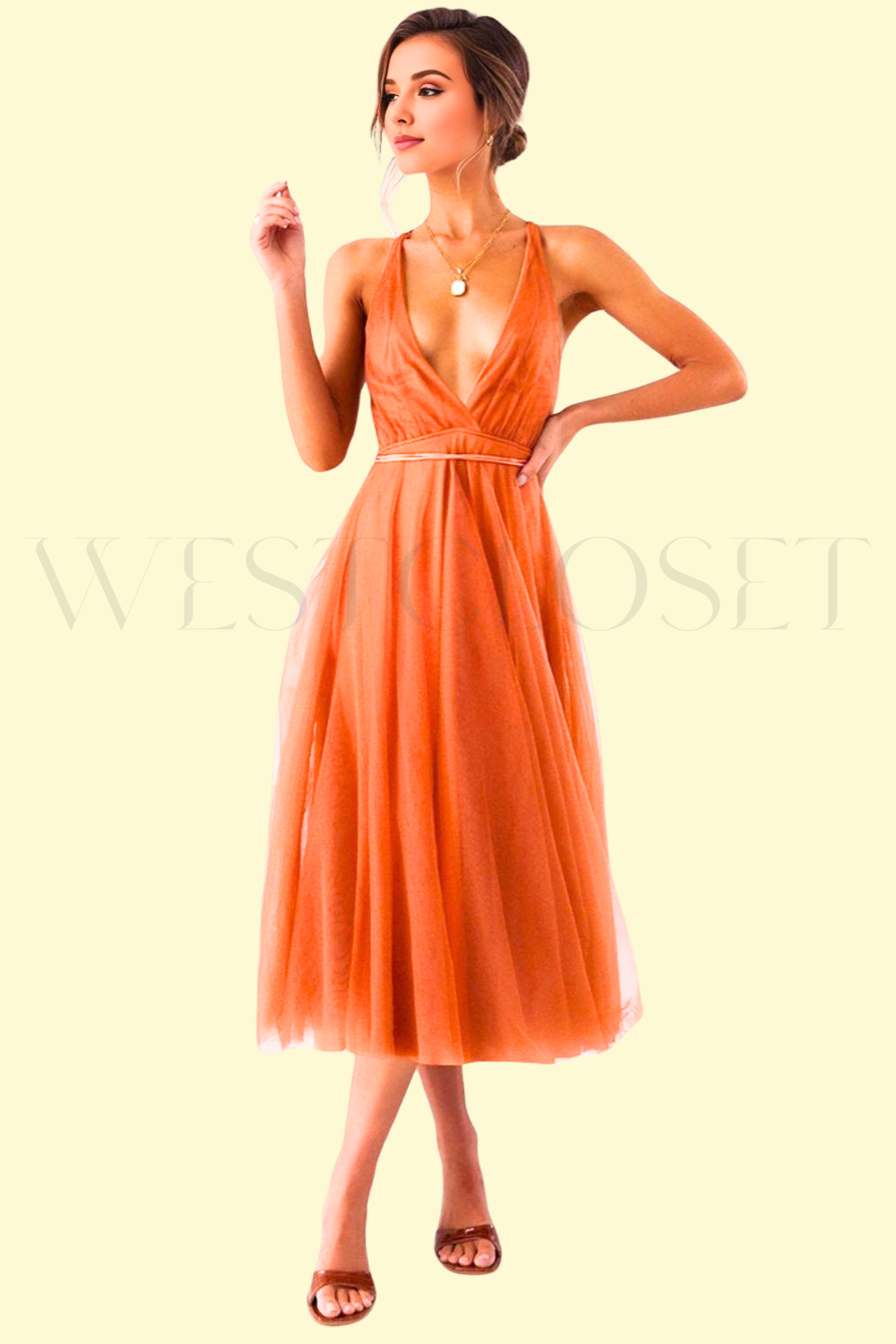 WestCloset's Night Out Terracotta Dress