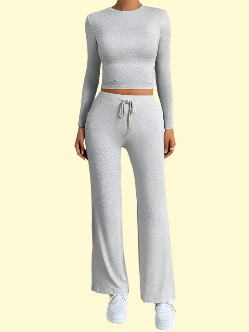 WestCloset light gray lounge set for women
