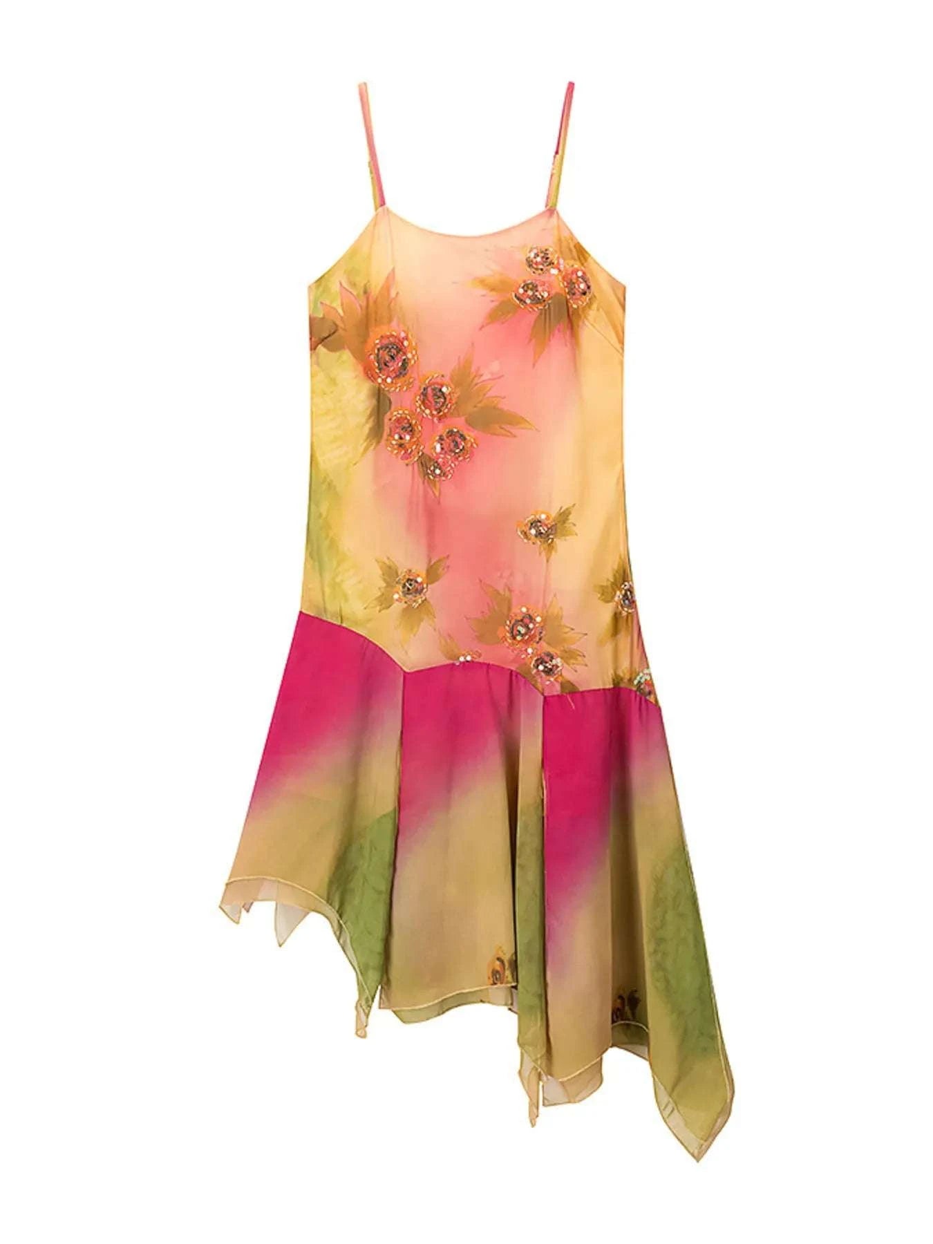 WestCloset women sequin dress with asymmetrical hem