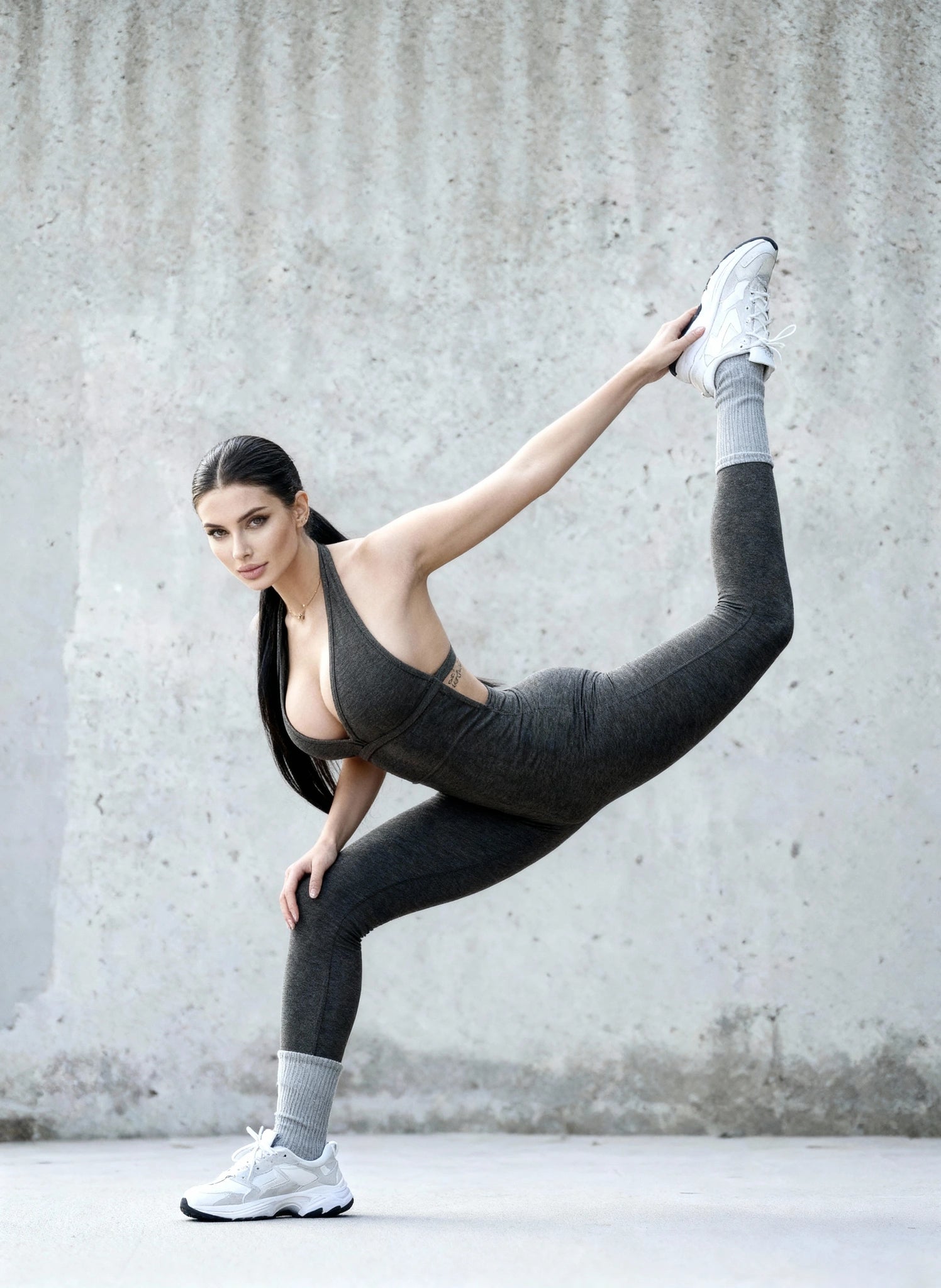 Workout jumpsuit women moderate stretch fabric