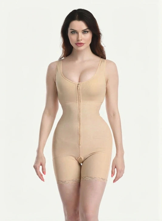 Zip-up lace detail shapewear for women by WestCloset