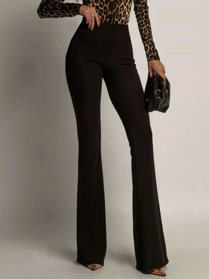 High-Waisted Flared Pants WESTCLOSET