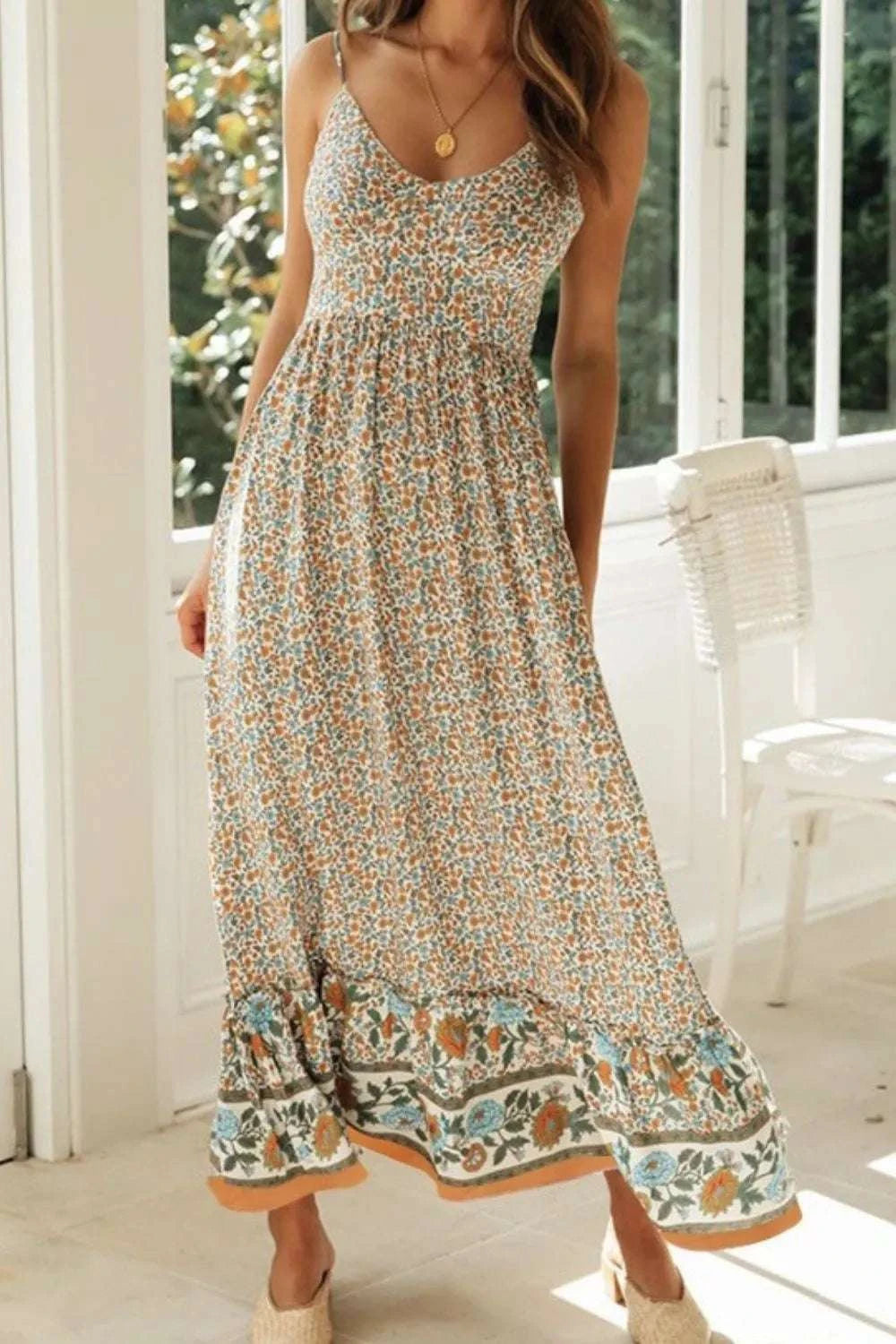 Printed Maxi Cami Dress WESTCLOSET