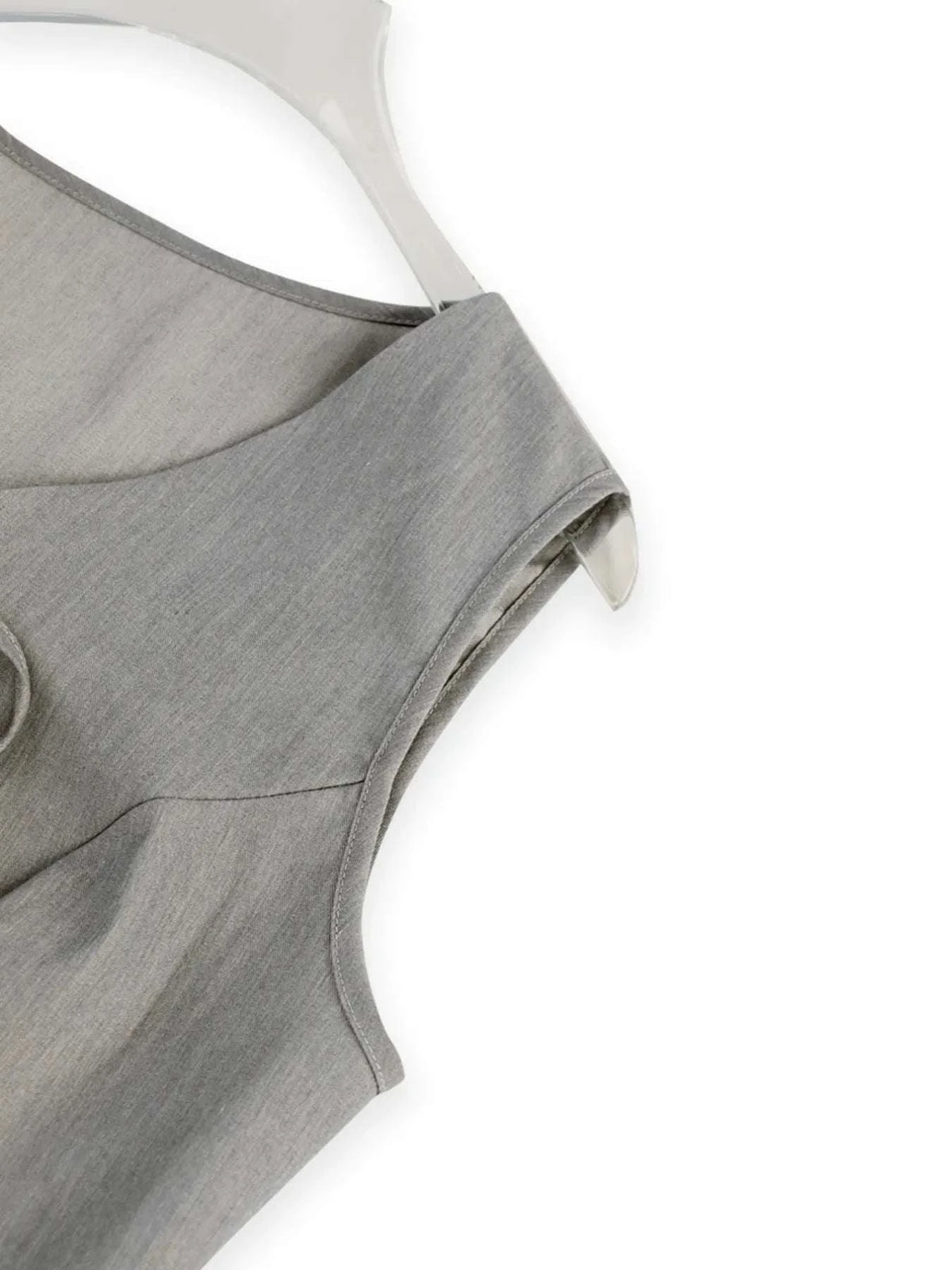 Tie Front Vest and Wide Leg Pants Set WESTCLOSET