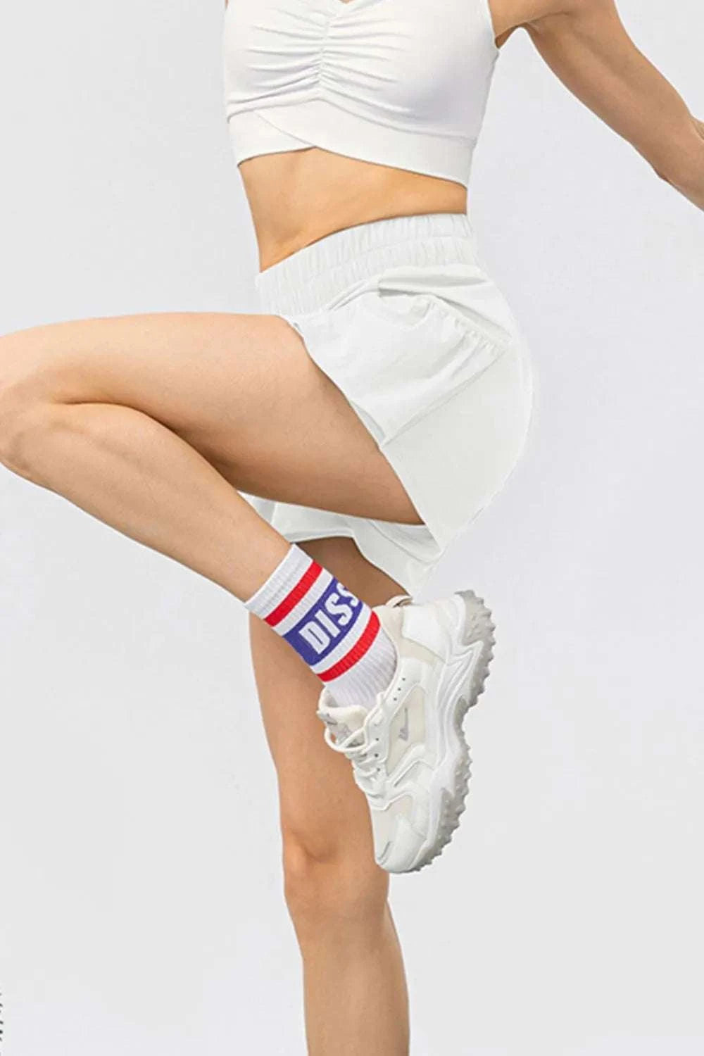 Elastic Waist Pocketed Active Shorts WESTCLOSET