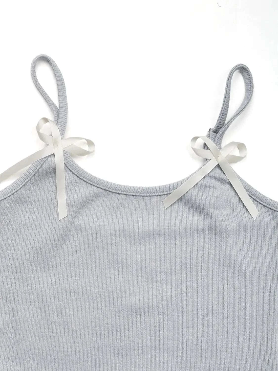 Asymmetrical Bow Cami and Skirt Set WESTCLOSET