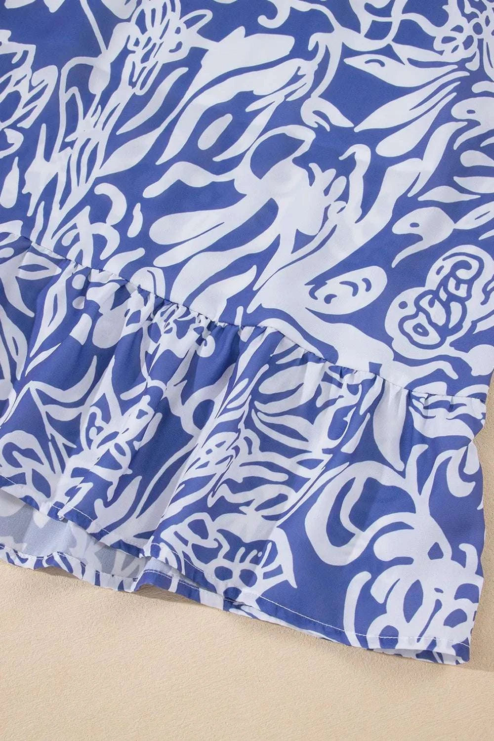 Floral Print Spaghetti Strap High Waist Dress WESTCLOSET