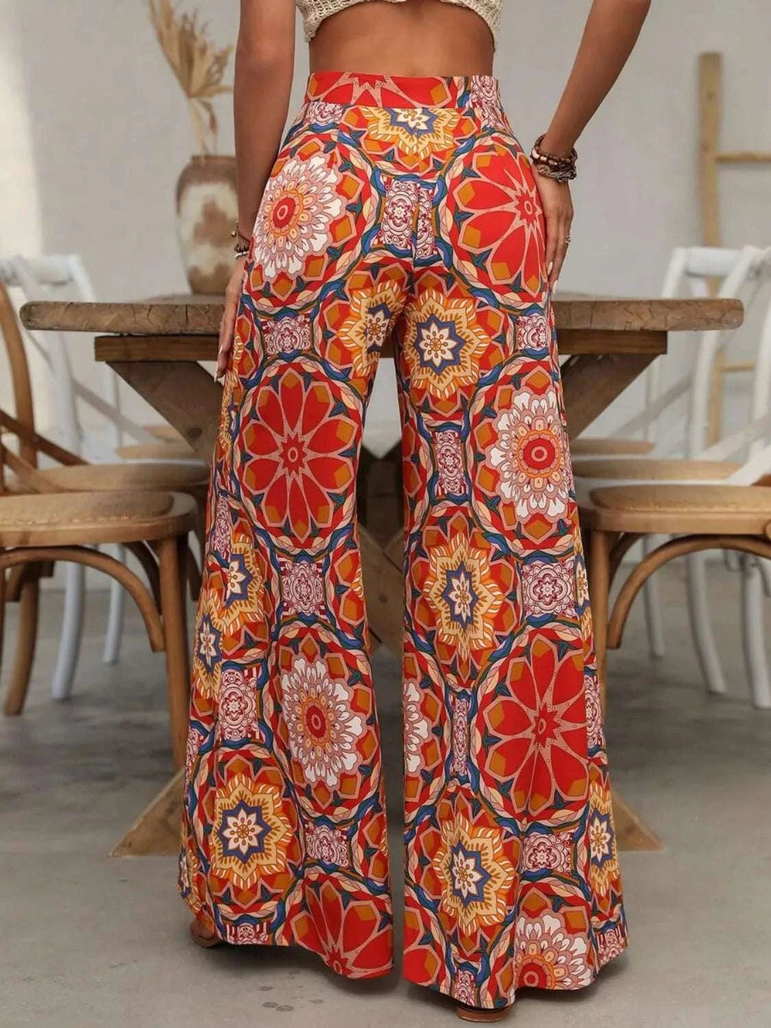 Printed Wide Leg Pants WESTCLOSET