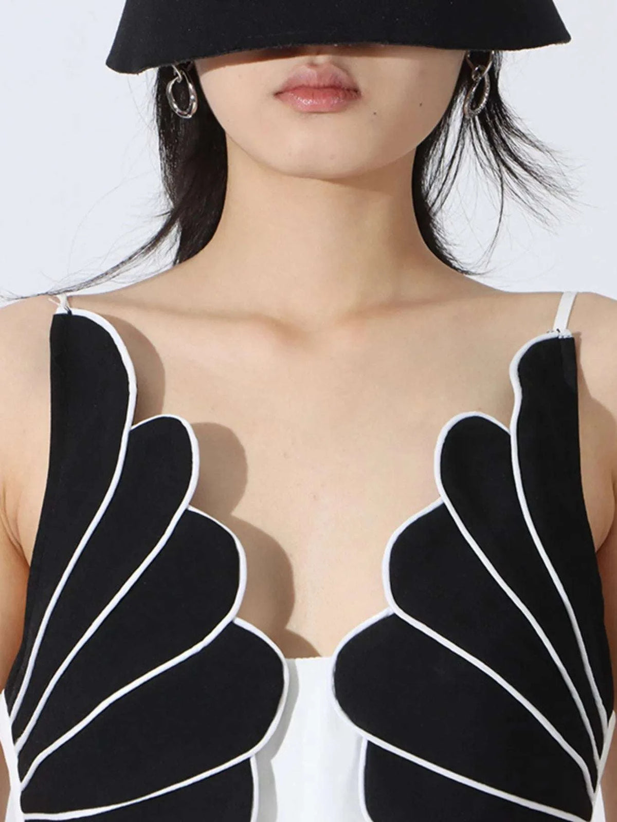 Contrast Sleeveless Wide-Leg Jumpsuit WESTCLOSET