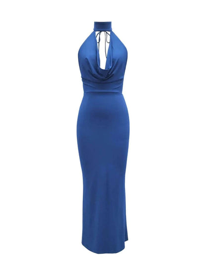 Backless Lace Up Back Sleeveless Maxi Dress WESTCLOSET