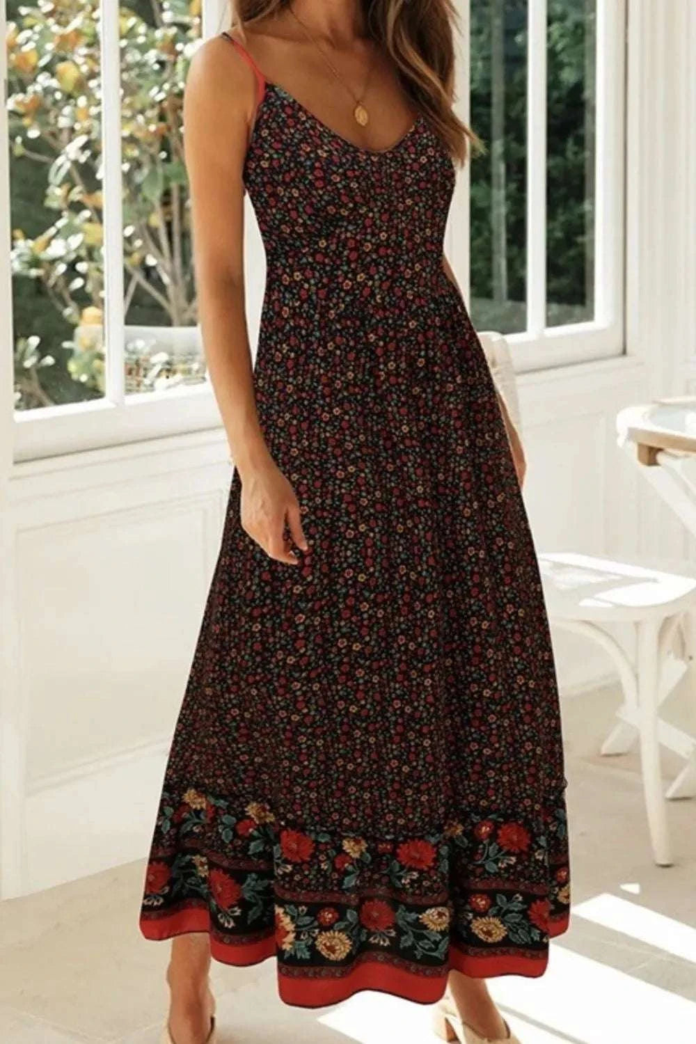 Printed Maxi Cami Dress WESTCLOSET