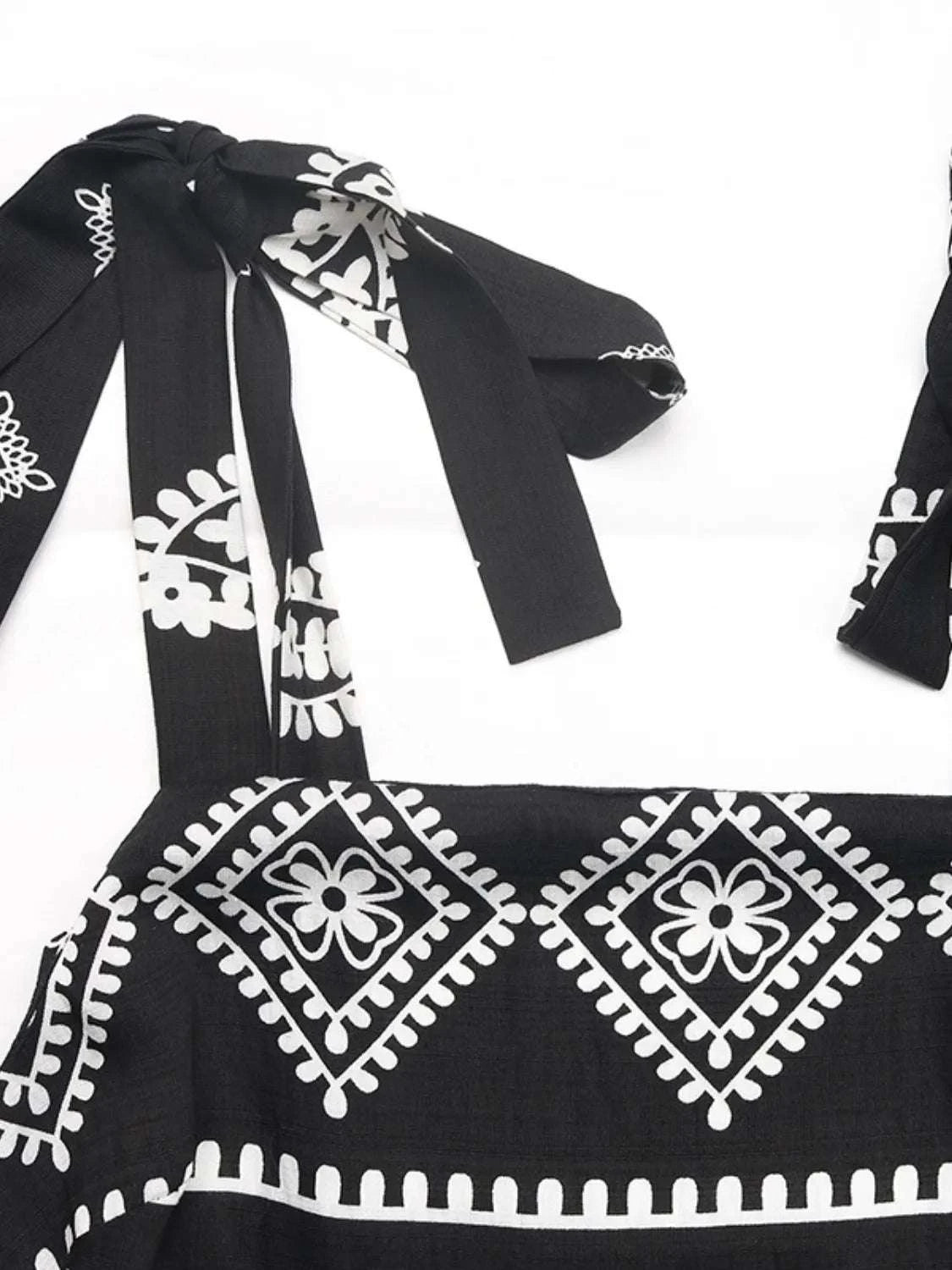 Printed Square Neck Maxi Cami Dress WESTCLOSET