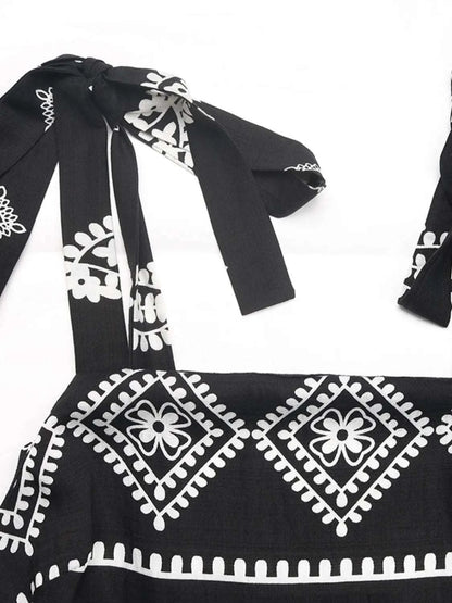 Printed Square Neck Maxi Cami Dress WESTCLOSET