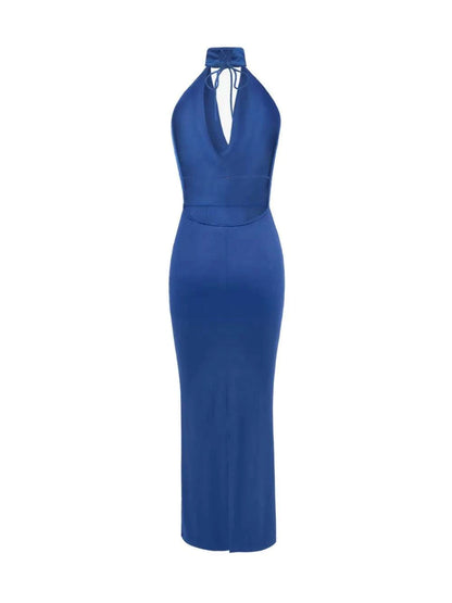 Backless Lace Up Back Sleeveless Maxi Dress WESTCLOSET