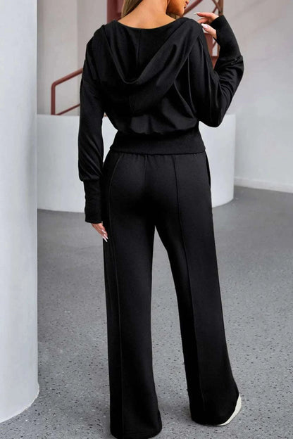 Zip-Up Hoodie and Pants Active Set WESTCLOSET