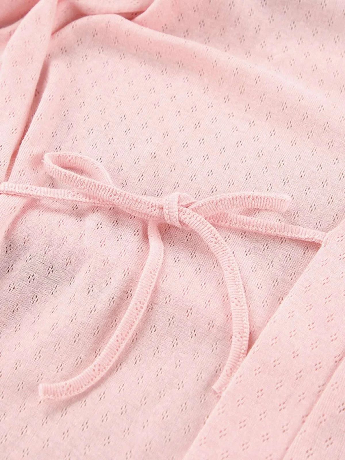 Tie Waist Kimono Sleeve Lounge Nightgown WESTCLOSET