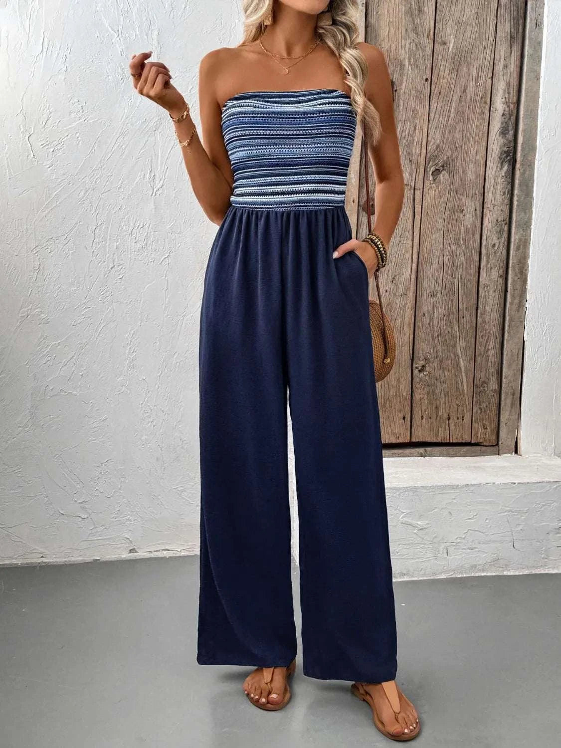 Tube Wide Leg Jumpsuit WESTCLOSET