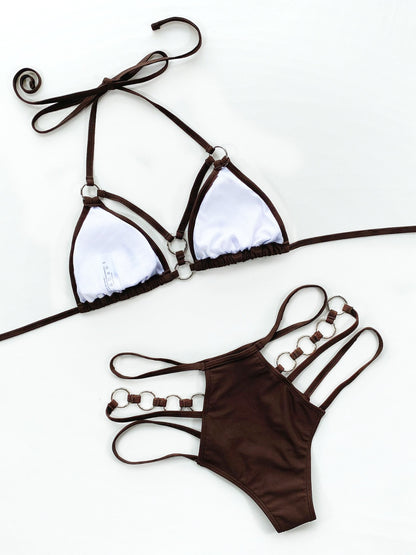 Chocolate bikini women resort wear aesthetic