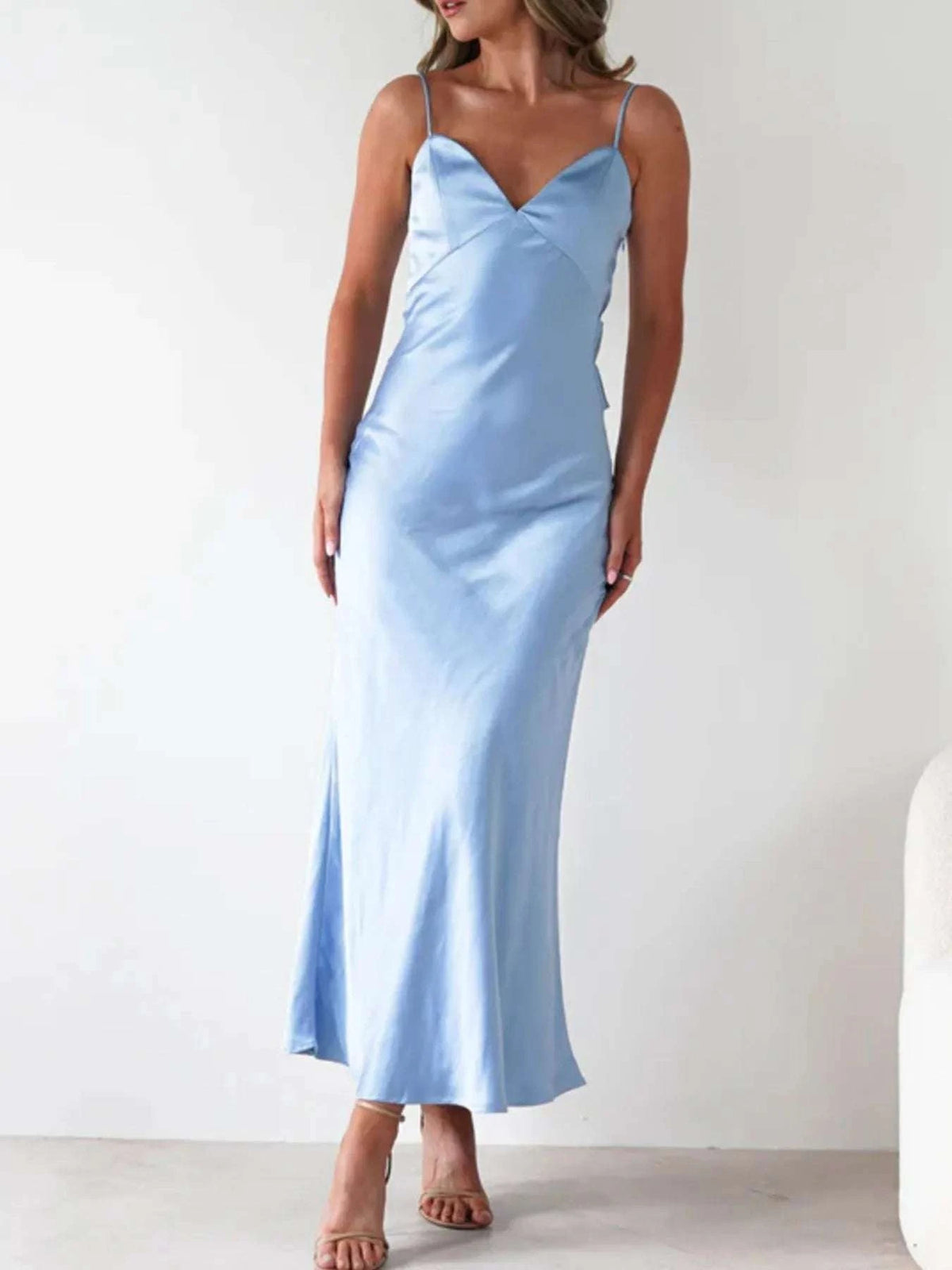 Satin Backless Cami Dress WESTCLOSET