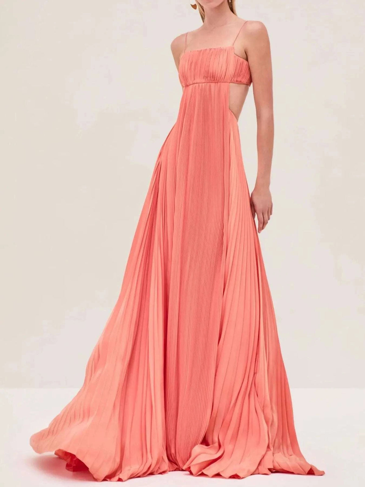 Cutout Ruched Maxi Cami Dress WESTCLOSET