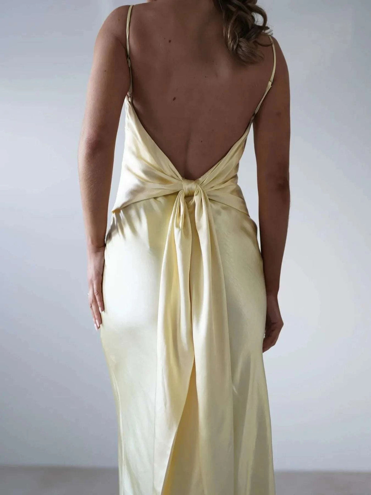 Satin Backless Cami Dress WESTCLOSET
