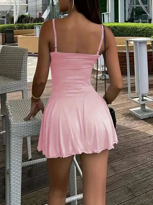 Long Sleeve Crop Top and Cami Dress Set WESTCLOSET