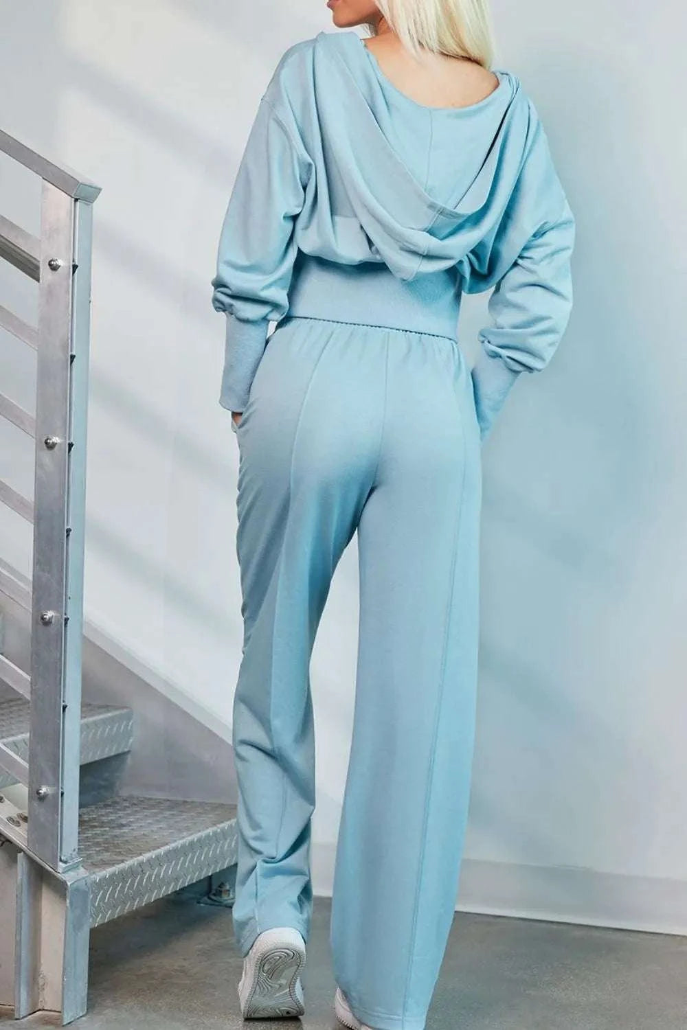 Zip-Up Hoodie and Pants Active Set WESTCLOSET