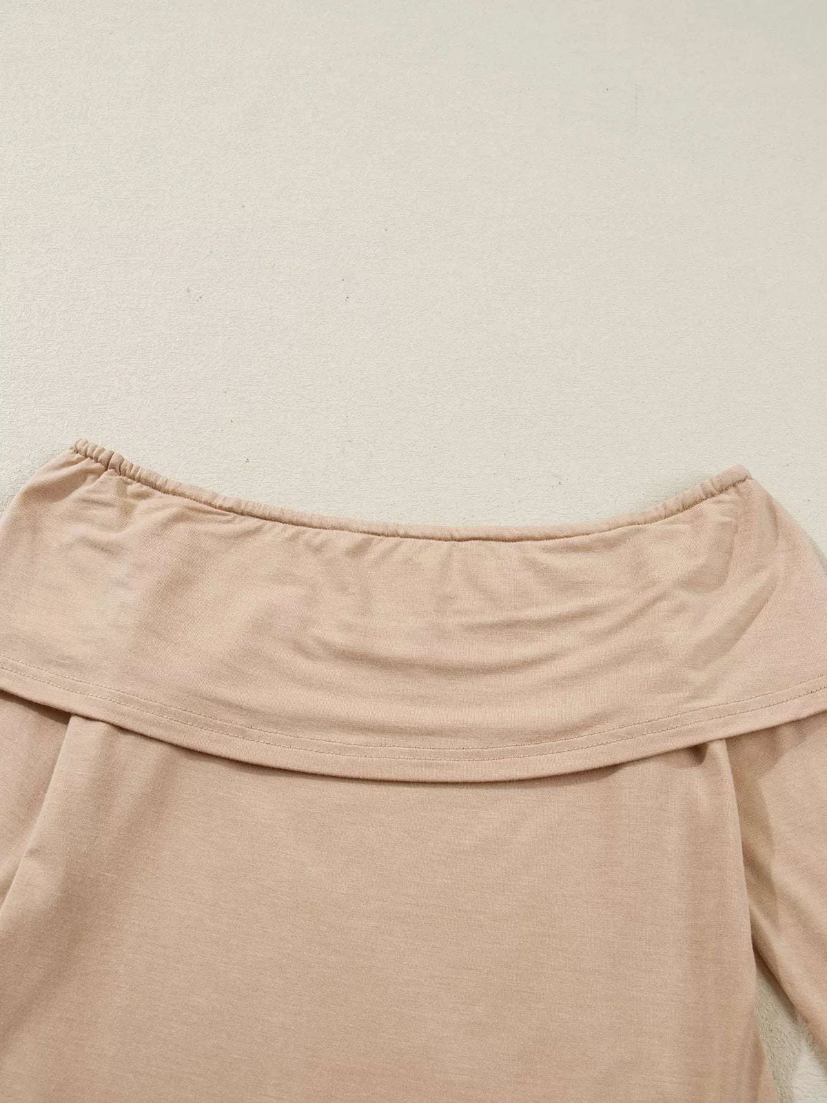 Off Shoulder Long Sleeve Slim Top WESTCLOSET