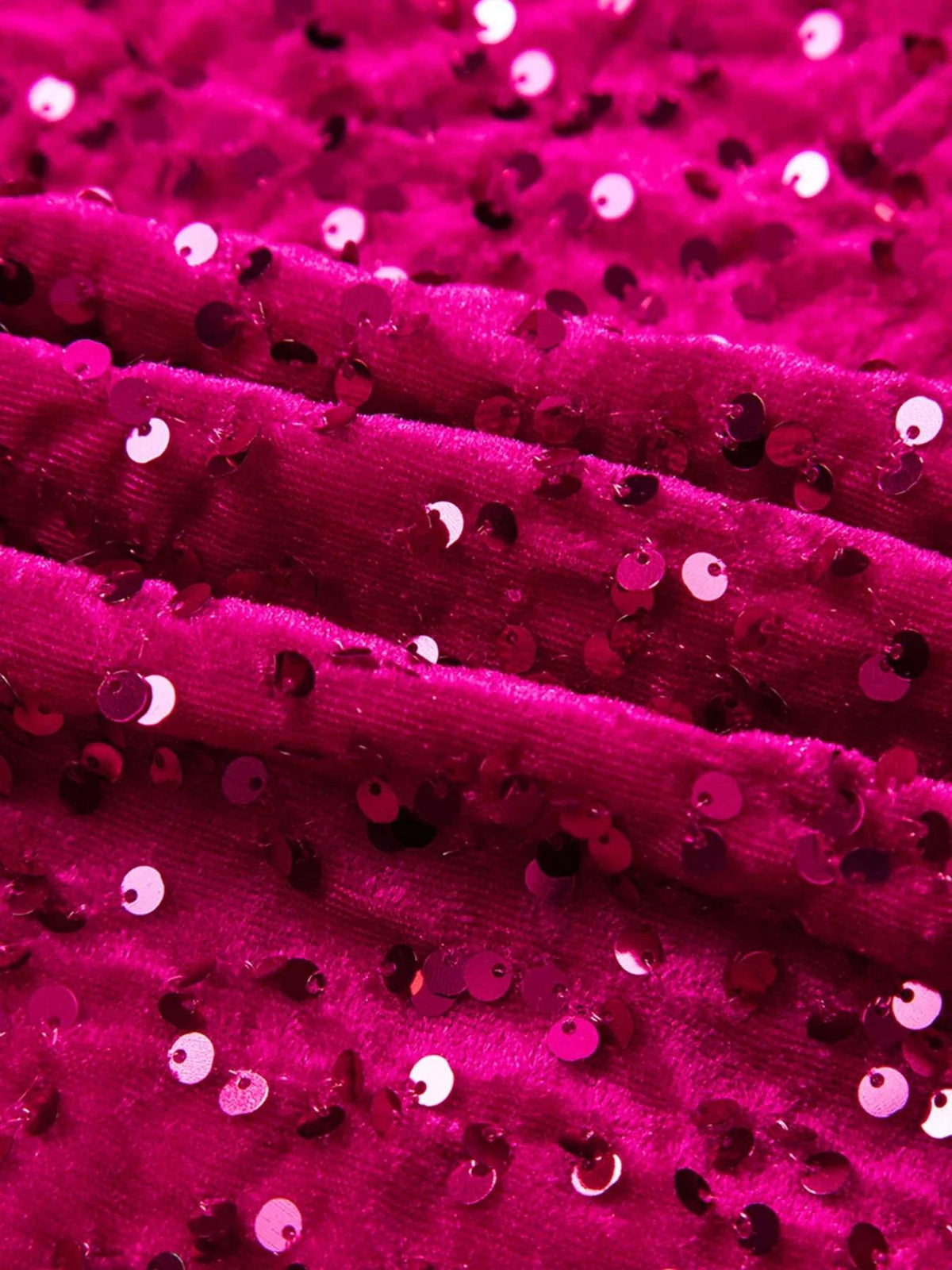 Sequin One-Shoulder Dress with High Slit WESTCLOSET