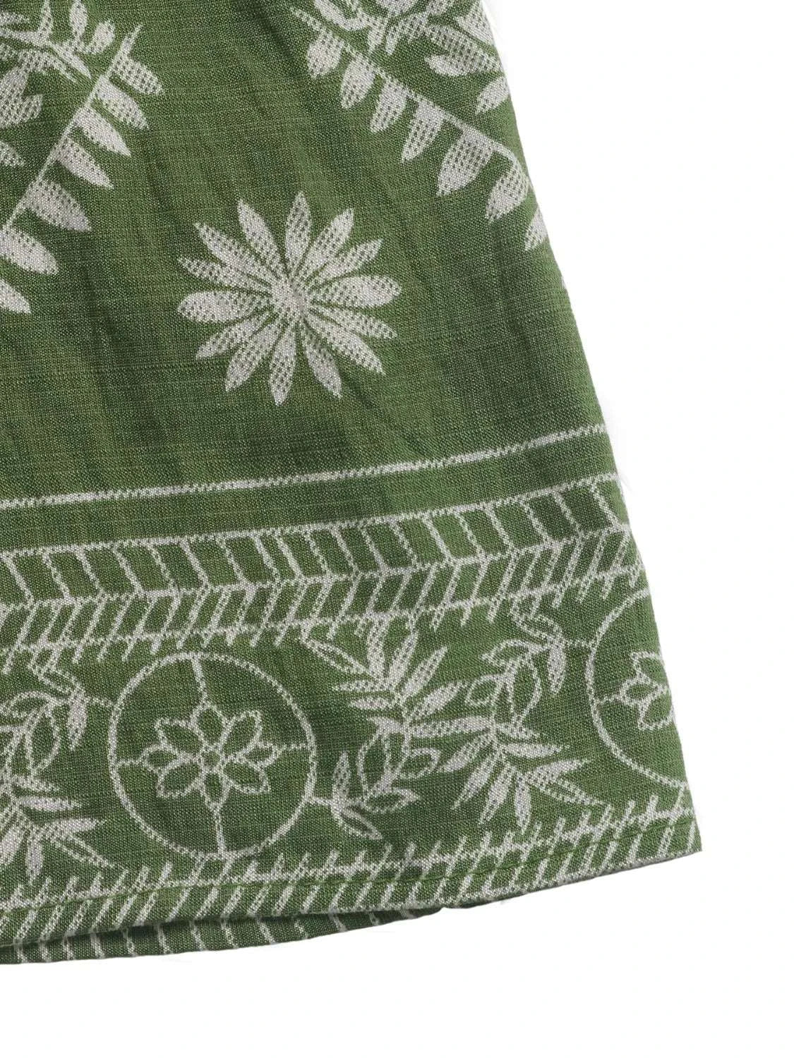 Printed V-Neck Sleeveless Dress WESTCLOSET