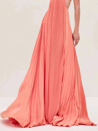 Cutout Ruched Maxi Cami Dress WESTCLOSET